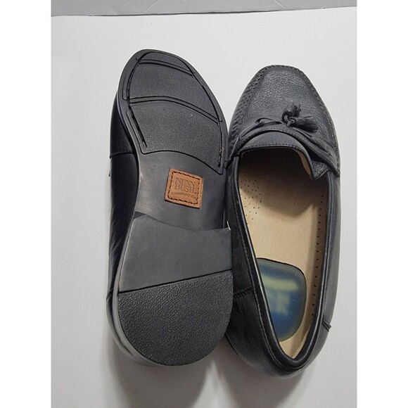 NUNN BUSH Ethan Black Tumble Leather Loafers Mens Shoes US sz 10M main image 7
